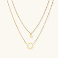 Sunshine Smiley Layered Necklace