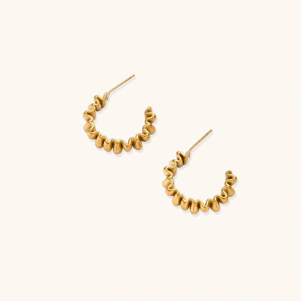 Twisted Gold Hoops