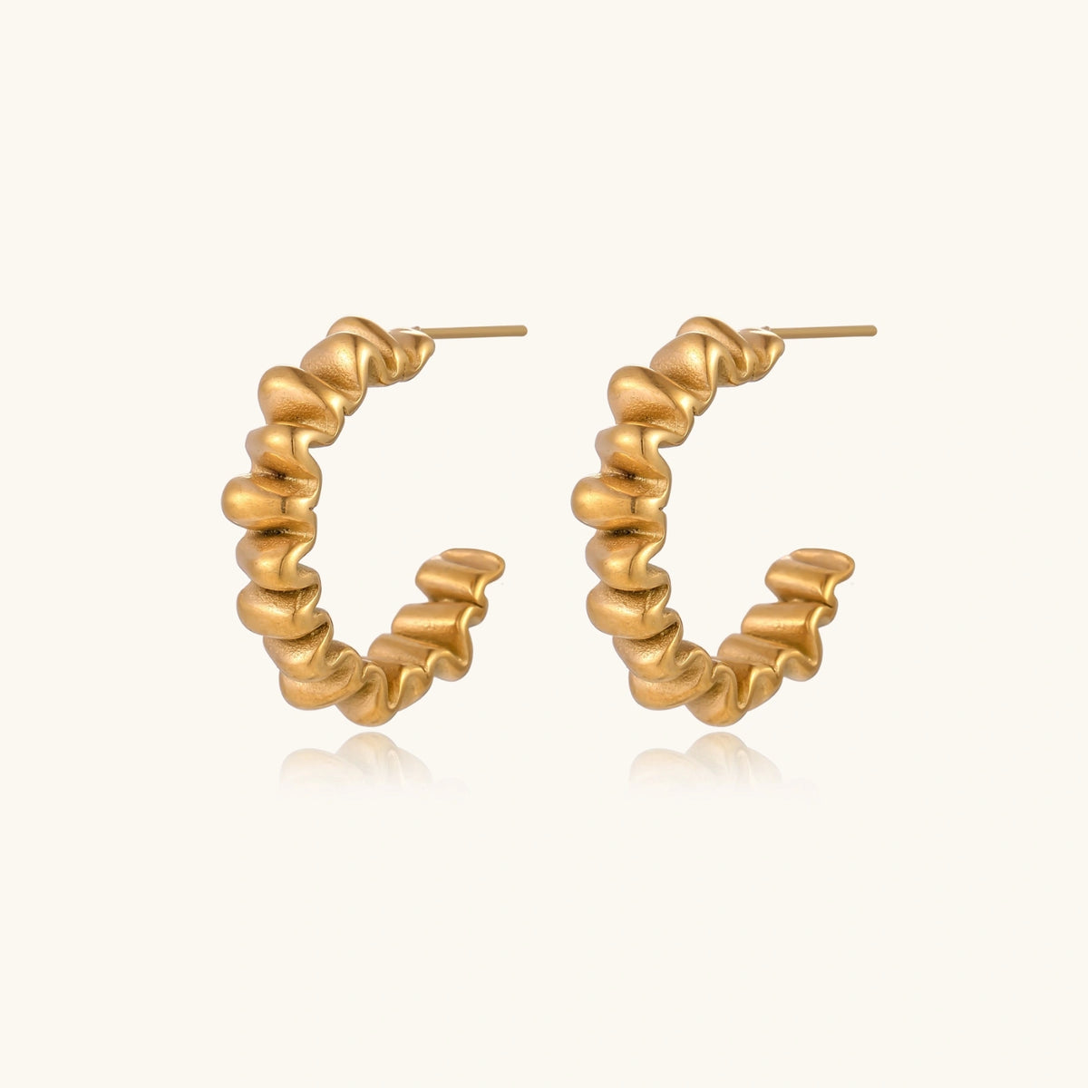 Twisted Gold Hoops