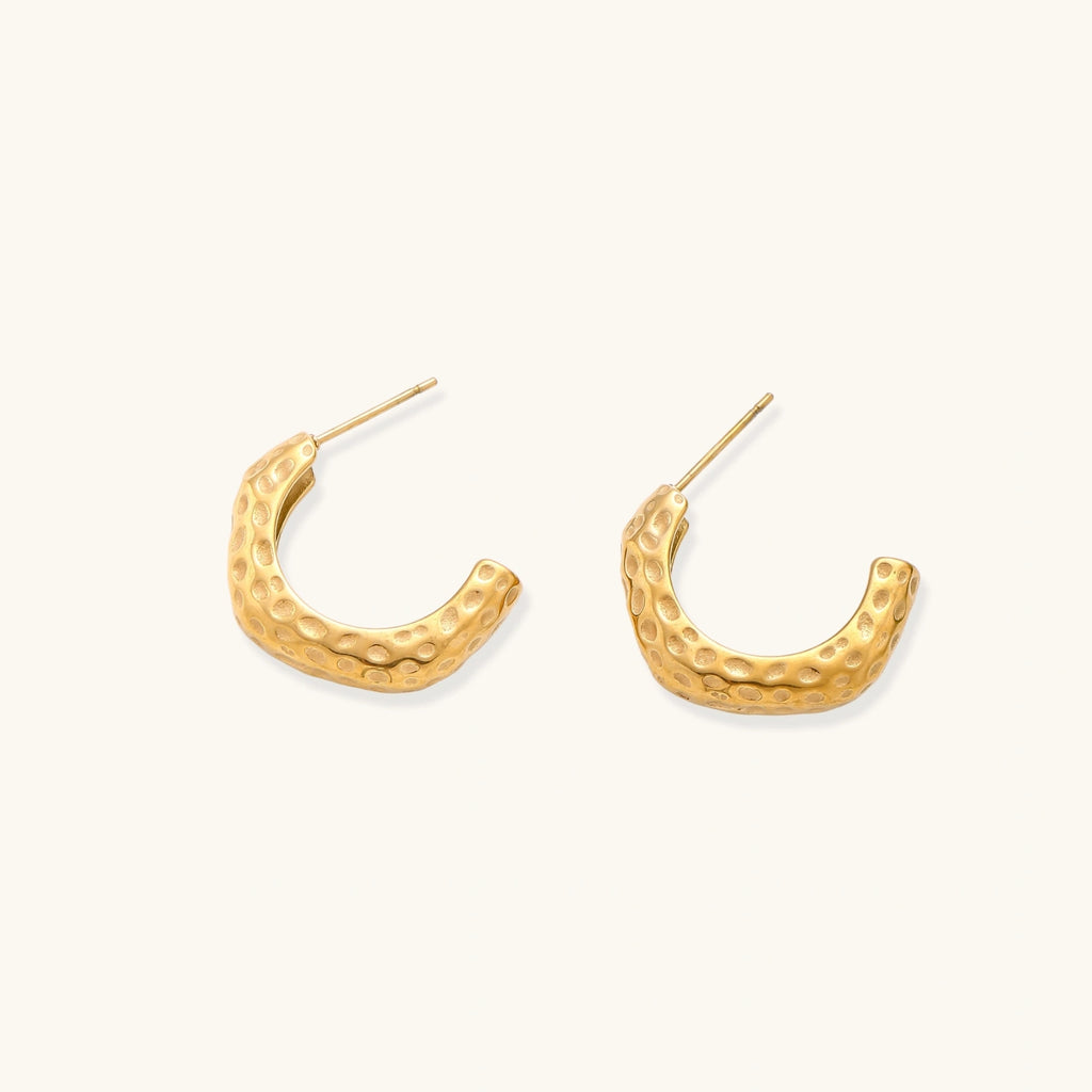 Dimpled Glow Hoops