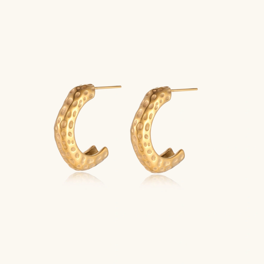 Dimpled Glow Hoops