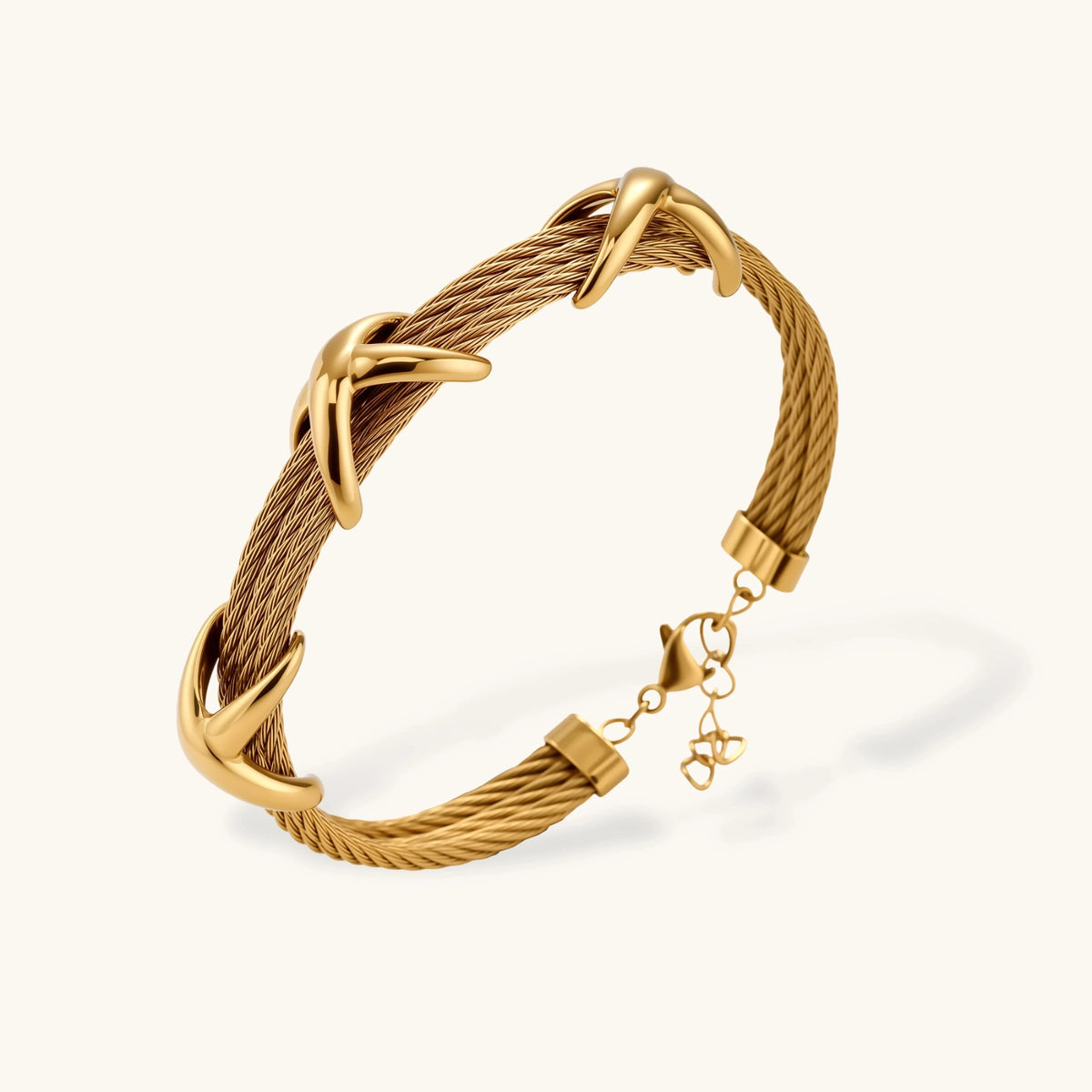 Cross Knot Cable Bracelet